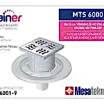 Alttan Çıkışlı Sistemler 50 mm Çap Yükseklik 9 cm Izgara 10 cm